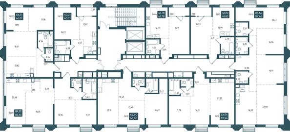
  Продается 2-комн. квартира, 62.94 м², ЖК Бродский, 1-я очередь
. Фото 1.