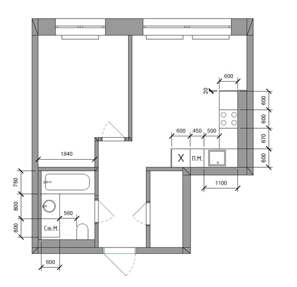
  Продается 1-комн. квартира, 39.9 м², ЖК Стрижи Сити, блок-секции 8,9
. Фото 13.