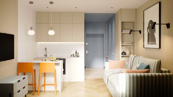 
  Продается 1-комн. квартира, 25.6 м², ЖК Квартал Стрижи, 3 очередь, дом 1
. Фото 6.