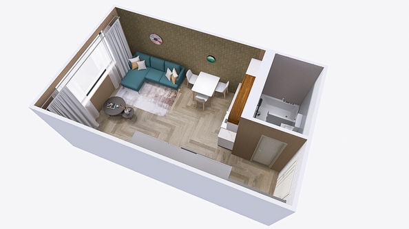 
  Продается 1-комн. квартира, 21.86 м², ЖК Юго-Западный, дом 17
. Фото 9.