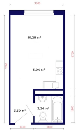 
  Продается 1-комн. квартира, 21.86 м², ЖК Юго-Западный, дом 17
. Фото 13.