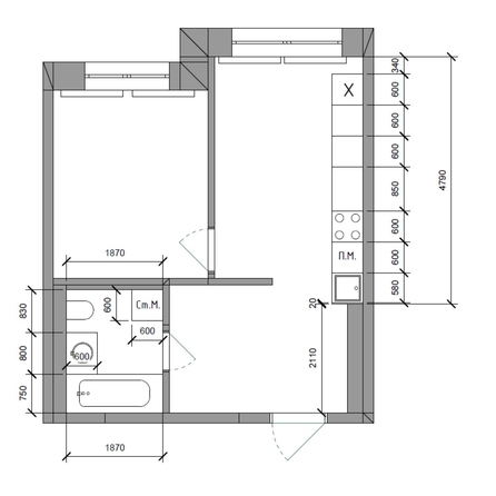
  Продается 1-комн. квартира, 39.2 м², ЖК Стрижи Сити, блок-секции 8,9
. Фото 1.