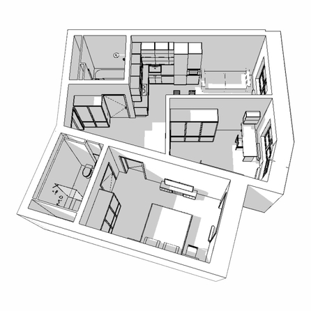 
  Продается 2-комн. квартира, 65.3 м², ЖК Квартал Стрижи, 2 очередь
. Фото 12.