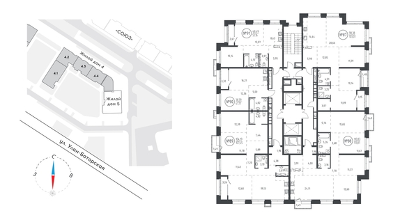 
  Продается 4-комн. квартира, 102.64 м², ЖК СОЮЗ PRIORITY, дом 5
. Фото 1.