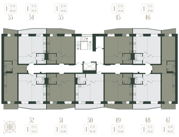 
  Продается 1-комн. квартира, 39.81 м², ЖК Новые кварталы, дом 1
. Фото 1.