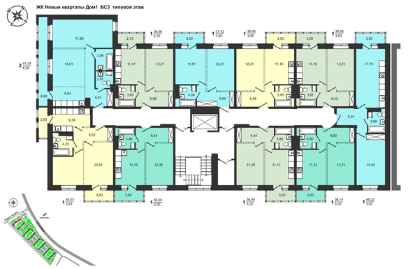 
  Продается 1-комн. квартира, 37.42 м², ЖК Новые кварталы, дом 1
. Фото 1.