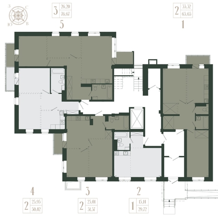 
  Продается 2-комн. квартира, 63.65 м², ЖК Новые кварталы, дом 2
. Фото 1.