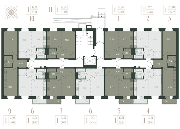 
  Продается 1-комн. квартира, 36.67 м², ЖК Новые кварталы, дом 2
. Фото 1.