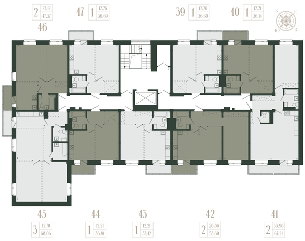 
  Продается 1-комн. квартира, 36.74 м², ЖК Новые кварталы, дом 2
. Фото 2.