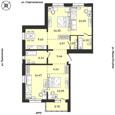 
  Продается 4-комн. квартира, 99.09 м², ЖК Источник, дом 5
. Фото 1.