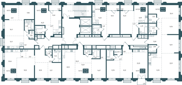 
  Продается 4-комн. квартира, 114.01 м², ЖК Бродский, 1-я очередь
. Фото 1.