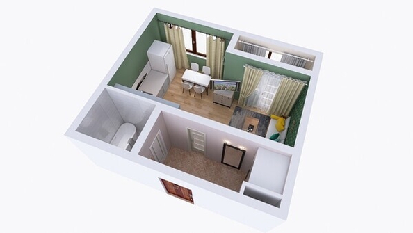 
  Продается 1-комн. квартира, 29.05 м², ЖК Юго-Западный, дом 17
. Фото 13.