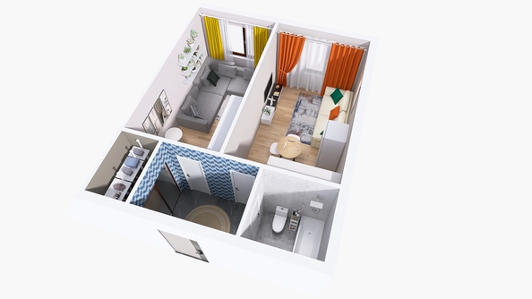 
  Продается 2-комн. квартира, 39.53 м², ЖК Юго-Западный, дом 17
. Фото 6.