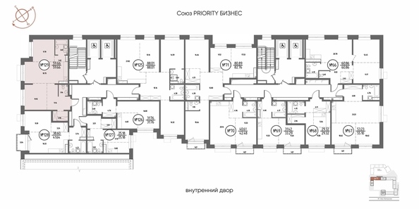 
  Продается 2-комн. квартира 59.66 м², в ЖК СОЮЗ ПРИОРИТИ МАХ, д. 4. Фото 1.