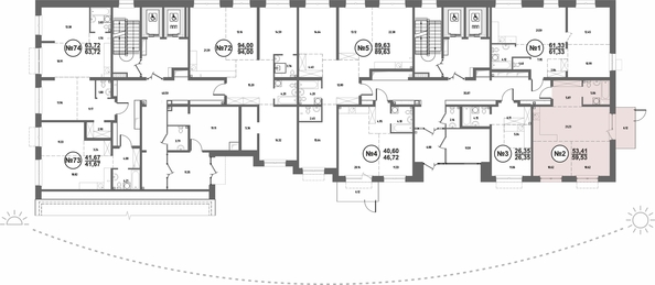 
  Продается 2-комн. квартира, 59.52 м², ЖК СОЮЗ ПРИОРИТИ МАХ, д. 4
. Фото 1.