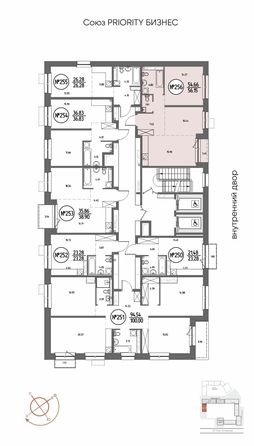 
  Продается 2-комн. квартира, 56.15 м², ЖК СОЮЗ ПРИОРИТИ МАХ, д. 4
. Фото 2.