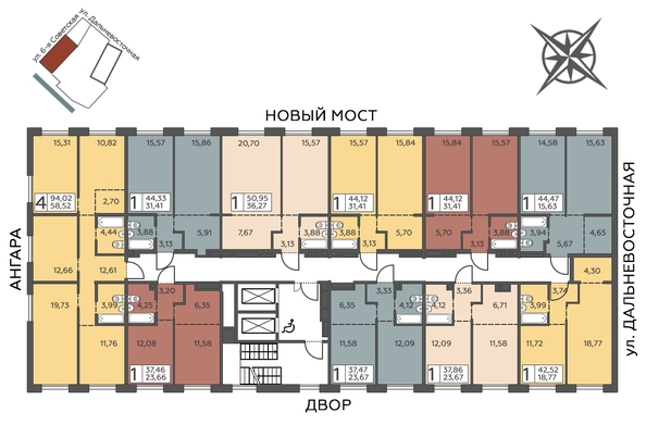 
  Продается 1-комн. квартира 44.47 м², в ЖК Салют. Фото 3.