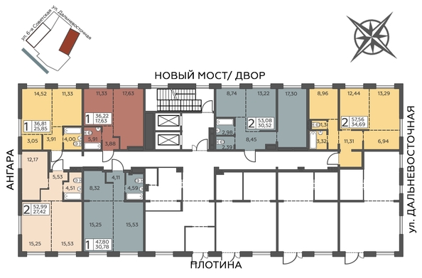 
  Продается 2-комн. квартира 53.08 м², в ЖК Салют. Фото 3.