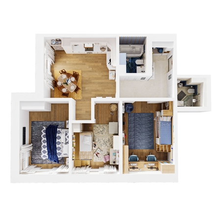 
  Продается 3-комн. квартира 89.95 м², в ЖК Стрижи Сити, блок-секции 6,7. Фото 1.