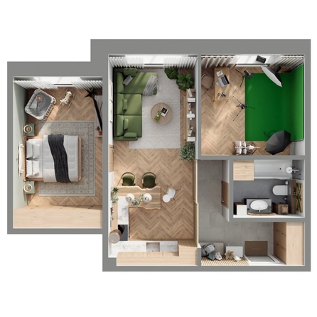 
  Продается 3-комн. квартира 60.12 м², в ЖК Стрижи Сити, блок-секции 6,7. Фото 1.