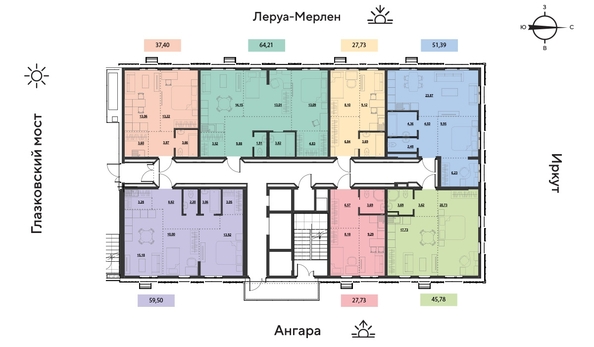 
  Продается 3-комн. квартира 51.5 м², в ЖК Затон, блок-секция 2. Фото 14.