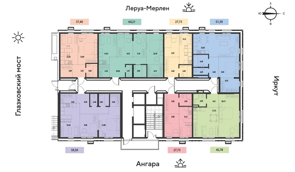 
  Продается 3-комн. квартира 64.6 м², в ЖК Затон, блок-секция 2. Фото 14.