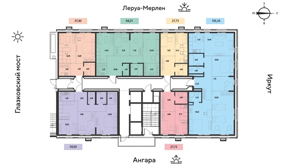 
  Продается 3-комн. квартира 59.9 м², в ЖК Затон, блок-секция 2. Фото 14.
