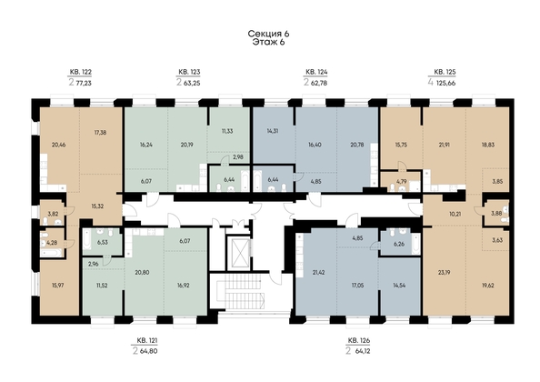 
  Продается 2-комн. квартира 62.78 м², в ЖК ВЕКТОР премиум-квартал, дом 2. Фото 4.