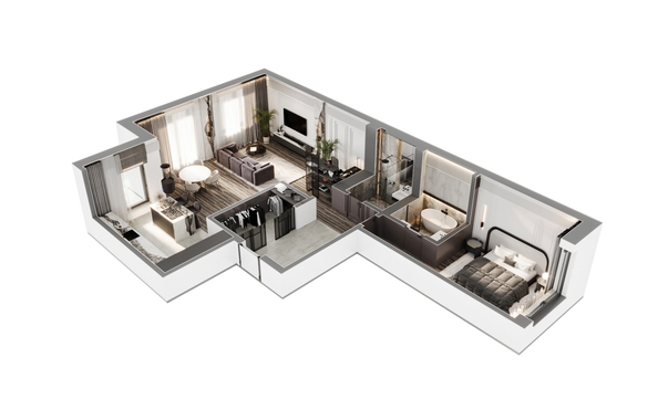 
  Продается 3-комн. квартира 91.2 м², в ЖК ВЕКТОР премиум-квартал, дом 2. Фото 3.
