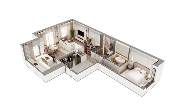 
  Продается 3-комн. квартира 91.2 м², в ЖК ВЕКТОР премиум-квартал, дом 2. Фото 3.