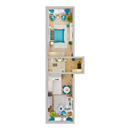 
  Продается 2-комн. квартира 52.16 м², в ЖК Клубный дом РиверАнг. Фото 2.