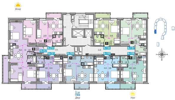 
  Продается 3-комн. квартира 73.79 м², в ЖК Первый Ленинский квартал, Дом 6. Фото 20.