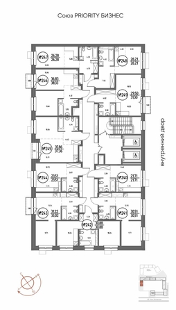 
  Продается 1-комн. квартира 31.3 м², в ЖК СОЮЗ ПРИОРИТИ МАХ, д. 4. Фото 6.
