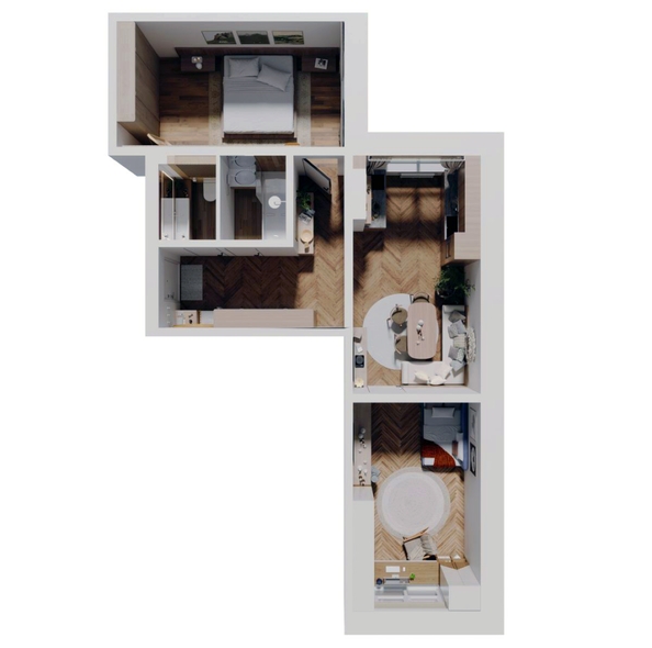 
  Продается 2-комн. квартира 65.2 м², в ЖК Стрижи Сити, блок-секции 6,7. Фото 1.
