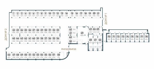 
  Продается парковка 15.7 м², в ЖК Бродский, 1-я очередь. Фото 1.