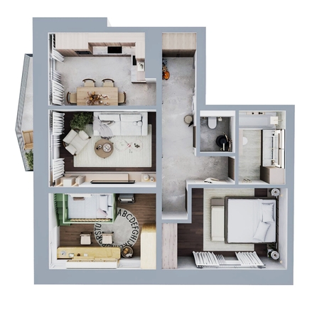 
  Продается 3-комн. квартира 71.5 м², в ЖК Квартал Стрижи, 3 очередь, дом 2. Фото 3.