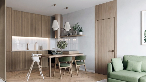 
  Продается 3-комн. квартира 60.6 м², в ЖК Стрижи Сити, блок-секции 6,7. Фото 4.