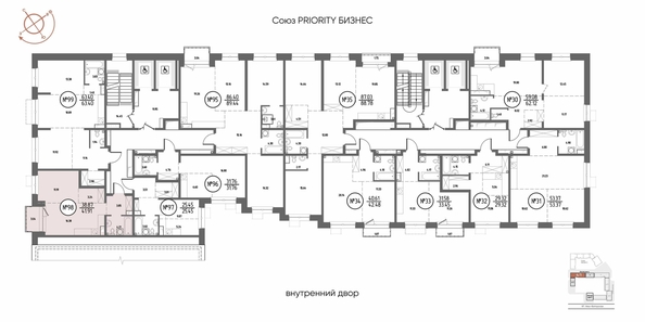 
  Продается 1-комн. квартира 41.91 м², в ЖК СОЮЗ ПРИОРИТИ МАХ, д. 4. Фото 15.
