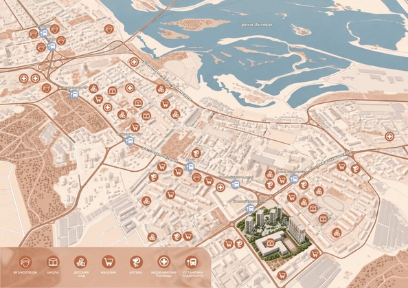 
  Продается 2-комн. квартира 44.32 м², в ЖК ЛЕРМОНТОВ ПАРК, дом 1. Фото 3.