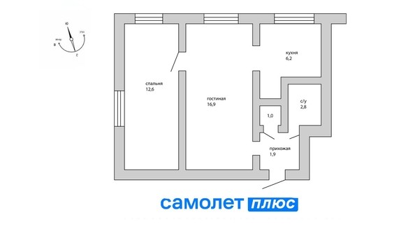 
   Продам 2-комнатную, 41.4 м², Леонова пер, 9А

. Фото 16.