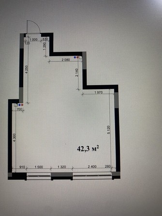 
   Продам 1-комнатную, 42.3 м², Южный, дом Ю-17

. Фото 2.