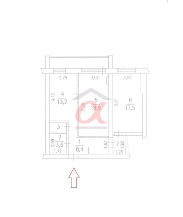 
  Продается 2-комн. квартира, 65.8 м², Терешковой ул, д. 22б
. Фото 21.