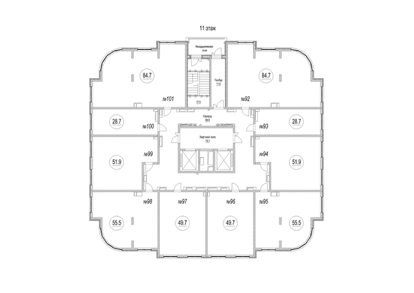 
   Продам 3-комнатную, 84.7 м², Панорама, (Октябрьский, 32а к.1)

. Фото 1.