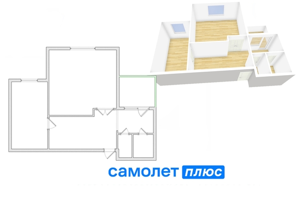 
  Продается 1-комн. квартира, 59 м², Юрия Двужильного ул, д. 24/1
. Фото 2.