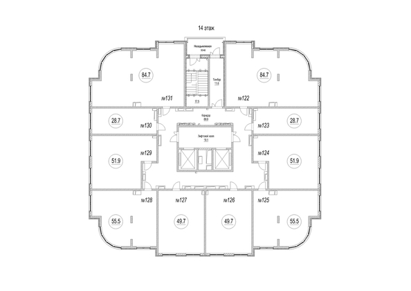 
   Продам 2-комнатную, 55.5 м², Панорама, (Октябрьский, 32а к.2)

. Фото 5.