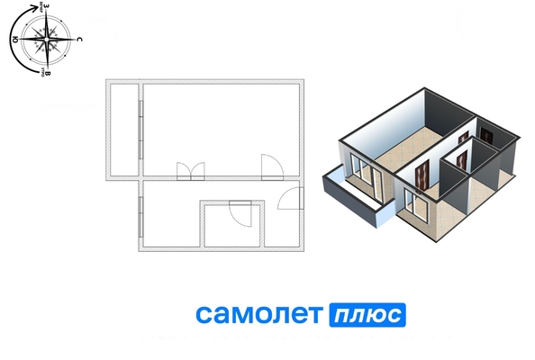 
   Продам 1-комнатную, 32.6 м², 

. Фото 8.