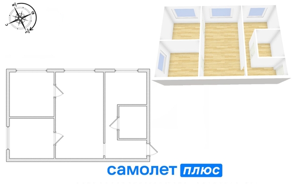 
   Продам 3-комнатную, 46.9 м², Пролетарская тер, 18

. Фото 7.