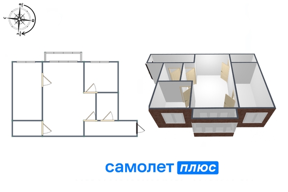 
   Продам 2-комнатную, 44.2 м², Стахановская ул, 23

. Фото 13.