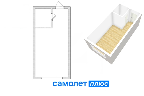 
   Продам студию, 22.5 м², Попова ул, 3

. Фото 2.