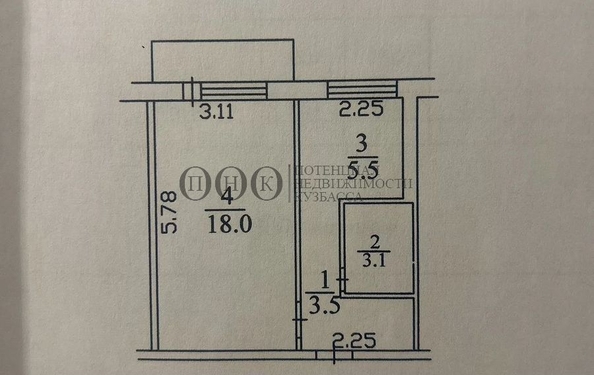 
   Продам 1-комнатную, 30.1 м², Ленина пр-кт, 90а

. Фото 9.